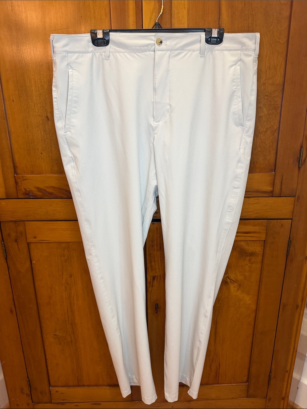 Levelwear Men's Light Khaki Performance Pants, 38 x 33
